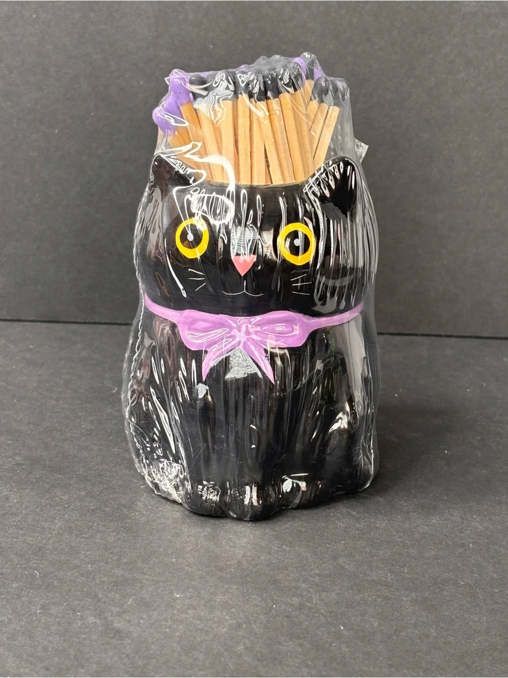 Kirkton House Halloween Matches Holder Black Cat Aldi Exclusive NWT